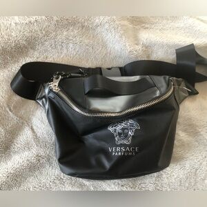 Versace Parfums Black Belt Bag